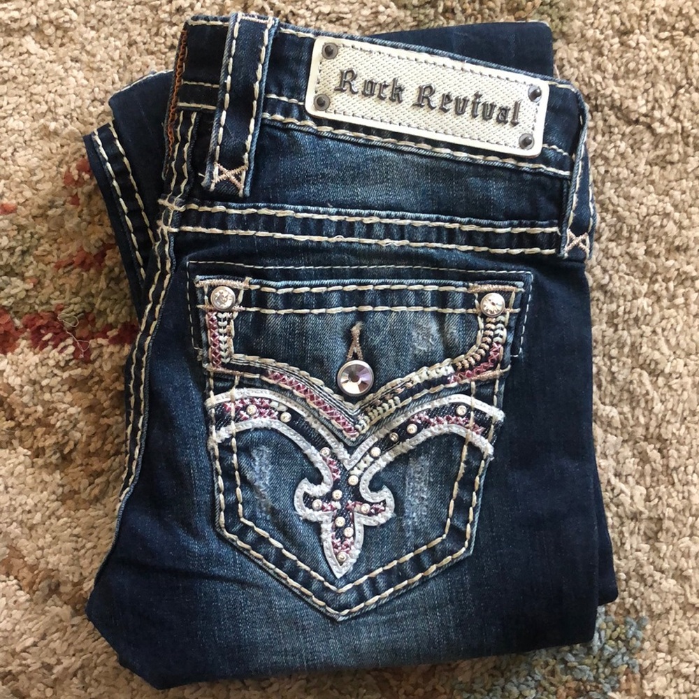 Rock Revival Boot Cut Jeans 25 “Klandi”